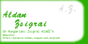 aldan zsigrai business card